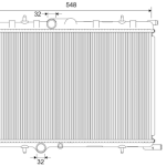 RADIATEUR PEUGEOT PARTNER BERLINGO C4 206 307 M59 1.9 1330F7